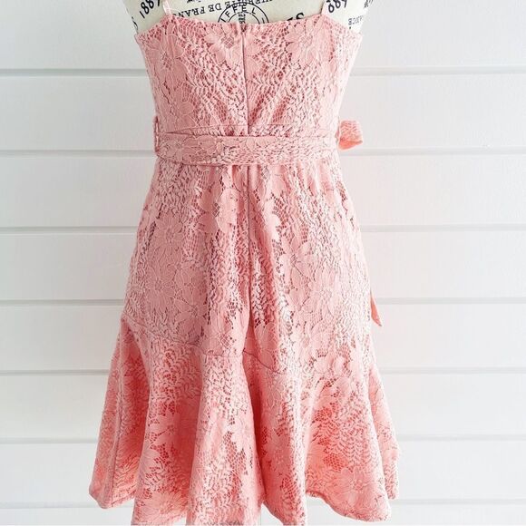 Altar’d State Pink Lace Overlay Giuly Spaghetti Strap Summer Dress Size Large - Picture 6 of 11